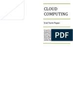 Cloud Computing: End Term Paper