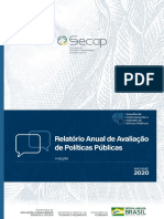 Relatório Anual de Avaliação de Políticas Públicas