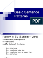 Basic Sentence Patterns