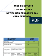 Plan de Estudios Lectoescritura 2019