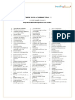 Ficha de Regulação Emocional Adulto