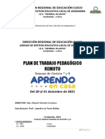 Plan de Trabajo Semana de Gestión 7 y 8 - Del 20 Al 31 de Diciembre de 2021 (Modelo)