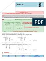 Equations Et Inequations Cours