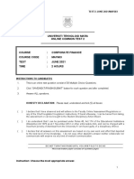 MAF603-QUESTION TEST 2 - June 2021