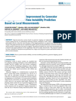 Transient Stability Improvement by Generator Tripping and Real-Time Instability Prediction Based On Local Measurements