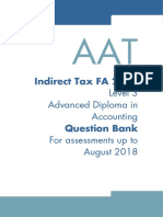 Level 3 - Indirect Tax FA 2016 - Question Bank