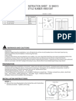 Instruction Sheet Is Nn8313 - Style Number Nn8313Wt:: Package Contents