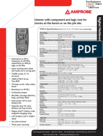 Hoja de Especificación Del Multímetro
