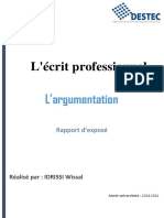 Rapport Argumentation