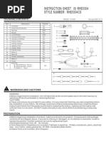 Instruction Sheet Is Rhe5304 - Style Number Rhe5304Cs:: Package Contents