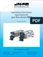 Operating Instructions Spare Parts List Gear-Fl Ow-Divider MTO