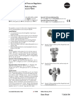 Series 44 Self-Operated Pressure Regulators Type 44-1 B Pressure Reducing Valve Type 44-6 B Excess Pressure Valve