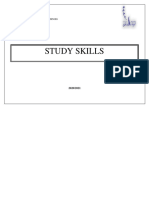 Study Skills: Ibn Tofail University Faculty of Letters and Human Sciences English Department