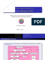 Applications of NLP: Introduction To Natural Language Processing (CSE 5321)