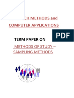 Methods of Sampling