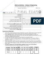 CS61C Final Exam : University of California, Berkeley - College of Engineering