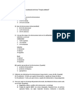 Cuestionario Del Tema Terapia Antidotal