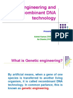 Genetic Engineering and Recombinant DNA Technology: Ashok Kumar (70700012) Ila Chawla (70700019)