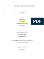 Financial Position of Everest Bank Limited: A Research Proposal