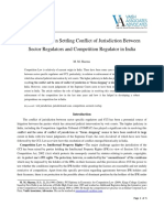 India Role of Courts in Resolving Conflict of Jurisdiction Between Sector Regulators and Competition Regulator