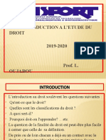 COURS INTRODUCTION A L'ETUDE DE DROIT 1ère Anée