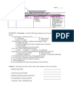 ACTIVITY 1. Directions: Read The Following Statements and Choose The Letter of The Correct