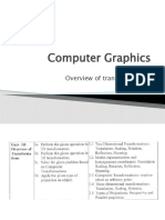 Computer Graphics: Unit 3 Overview of Transformations