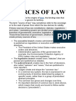 Sources of Law