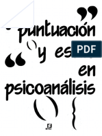 Varios - Puntuacion Y Estilo en Psicoanalisis