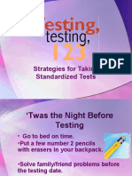 Strategies For Taking Standardized Tests