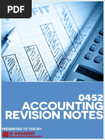 Accounting 0452 Revision Notes