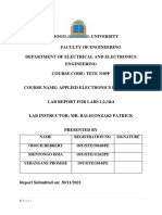 Applied Electronics Lab Report