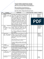 BoQ Format With Specification For MHVEP