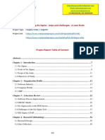 Designing Six Sigma - Steps and Challenges - A Case Study