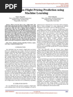 A Survey On Flight Pricing Prediction Using Machine Learning