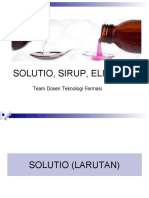 Solutio, Sirup, Elixir