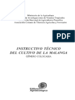 EJEMPLO Instructivo Técnico Del Cultivo de La Malanga