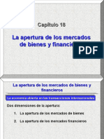 TEMA 18. - La Apertura de Los Mercados de Bienes y Financieros