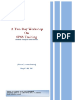 SPSS Training Report