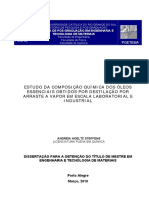 Estudo Da Composição Química Dos Óleos