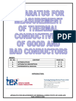 Apparatus For Measurement of Thermal Conductivity of Good and Bad Conductors