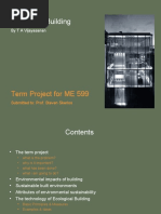 Ecological Building: Term Project For ME 599