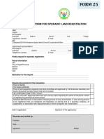 Application Form For Sporadic Registration-Eng