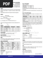 Cholesterol & HDL Cholesterol