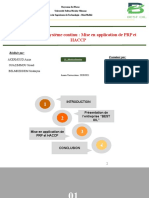 LP-IA Exposé HACCP Huile D'olive À Système Continu