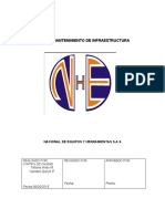 Plan de Mantenimiento de Infraestructura