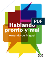 Hablando Pronto y Mal - Amando de Miguel