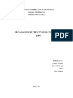 Declaración de Principios de Contabilidad (DPC)