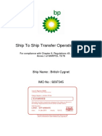 Ship To Ship (STS) Transfer Operations Plan - BP Shipping