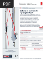 Sistema de Inclinómetro Fijo Digital MEMS ICB0084A SPANISH